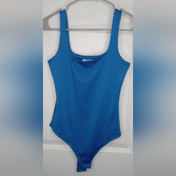 Tops - Dusty Blue Womens Bodysuit Tank